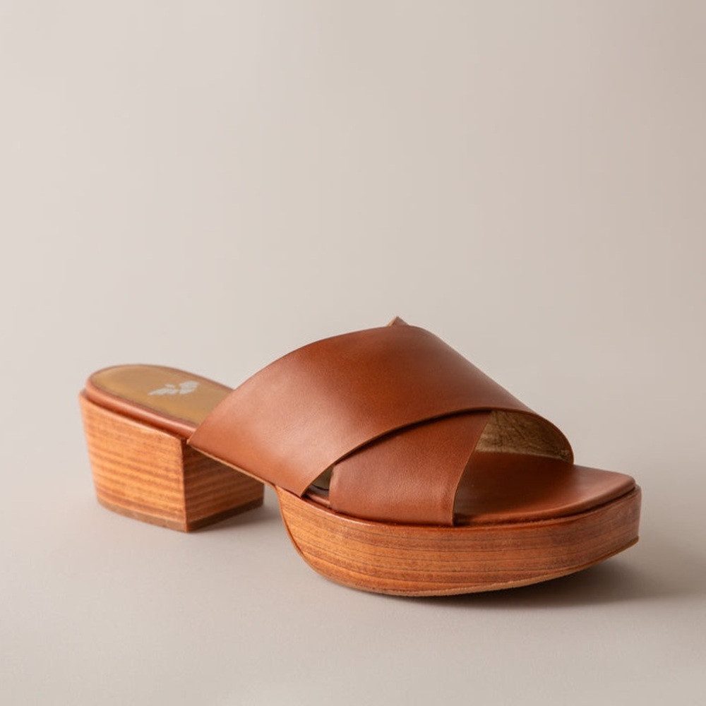 Brown Leather Women's Sandals